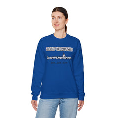 Bolder Font MERRY  CHRISTMAS Submarine Brotherhood -Unisex Crewneck Sweatshirt