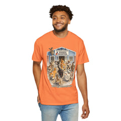 Front Graphic "Who Let the Cats Out?" Baldwin Harbor Animal Hospital Cute Vet Clinic T Shirt