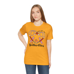 Phlebotomist Heart Butterflies Tee
