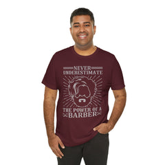 Never Underestimate the Power of a Barber Tee - Unisex Short Sleeve Shirt, Barber Gift, Hair Stylist Apparel, Funny Barber Shirt, [...]