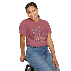 Floral Teacher Appreciation T-Shirt - Comfort Colors Soft