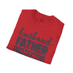 Husband Father Protector Hero Unisex Softstyle T-Shirt