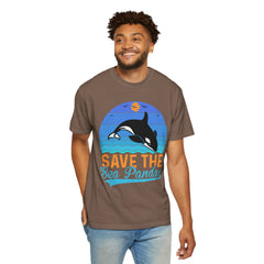 Save The Sea Pandas Comfort Colors Unisex Garment-Dyed T-shirt