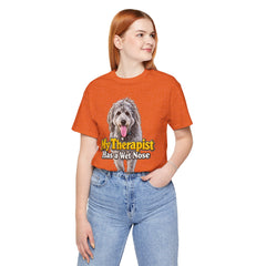 My Therapist Has A Wet Nose Personalized with your dog(s) image T-Shirt