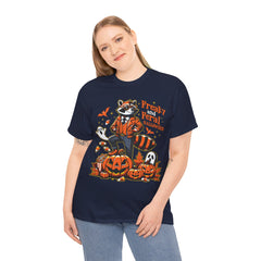 Freaky And Feral Halloween Raccoon! Graphic Unisex Heavy Cotton Tee