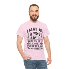 Humorous Barber Tee, Funny Barber Gifts, Unisex Cotton Shirt, Barber Appreciation, Father's Day Gift Tee, Hair Stylist T-Shirt
