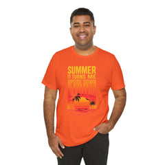 Summer Vibes Unisex Tee - "Summer, It Turns Me Upside Down" Graphic Shirt