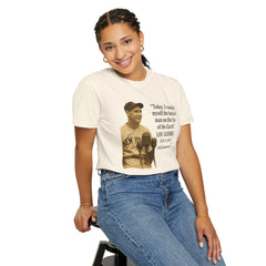 Lou Gehrig Quote Tee, Unisex Garment-Dyed T-Shirt, ALS Awareness Shirt, Vintage Baseball Top, Inspirational Graphic Tee