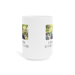 If you love something set it free, unless its a tiger! - Phil Dunphy, Ceramic Mug (11oz\15oz\20oz) ModernFamily, GiftForHim, GiftForHer,