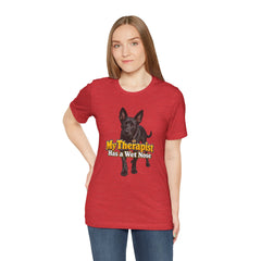 My Therapist Has A Wet Nose Personalized with your dog(s) image T-Shirt