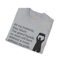 All my instincts, they return The grand façade / Boom Box Romance / Say Anything / Ear worm / Love / 80s Movies / Unisex T