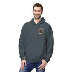 Breakfast Club Hoodie — Cute Black Dog, Bacon & Egg Graphic Pullover