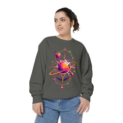 Cosmic Orbit Sweatshirt — Neon Planet Graphic Pullover