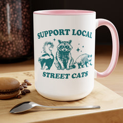 Funny Critters Quote, Two-Tone Coffee Mugs, 15oz, Animal Lovers Gift, gift for her, gift for him, office mug gift, Birthday Gift,