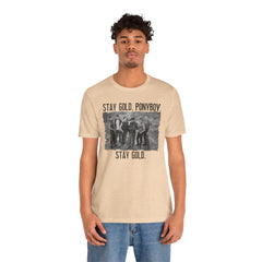 The Outsiders Shirt, Front and Back Images, Greasers Characters Shirt, Unisex Jersey Short Sleeve Tee