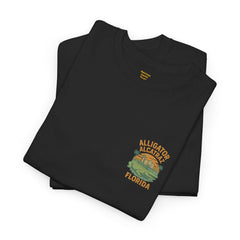 Alligator Alcatraz Unisex Heavy Cotton Tee, Florida Souvenir Shirt, Travel Gift, Vintage Style Tee, Nature Lover Apparel