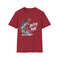 Bite Me Unisex Softstyle T-Shirt  A unique gift idea for people who love to fish