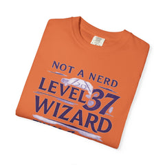 Level 37 Wizard T-Shirt — "Not a Nerd" THAC0 Survivor D&D Gamer Tee