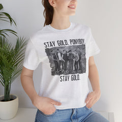 The Outsiders Shirt, Front and Back Images, Greasers Characters Shirt, Unisex Jersey Short Sleeve Tee