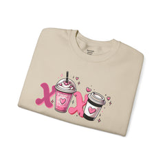 Woman's Love Coffee Valentine -  Unisex Heavy Blend™ Crewneck Sweatshirt