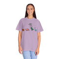 Dinosaur UFO Retro Unisex Garment-Dyed T-shirt