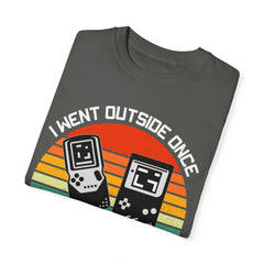 Retro Gamer Unisex T-Shirt - "I Went Outside Once"