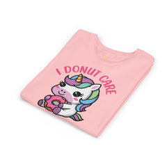 I Donut Care Unicorn Youth Short Sleeve Tee - Fun & Whimsical T-Shirt for Kids