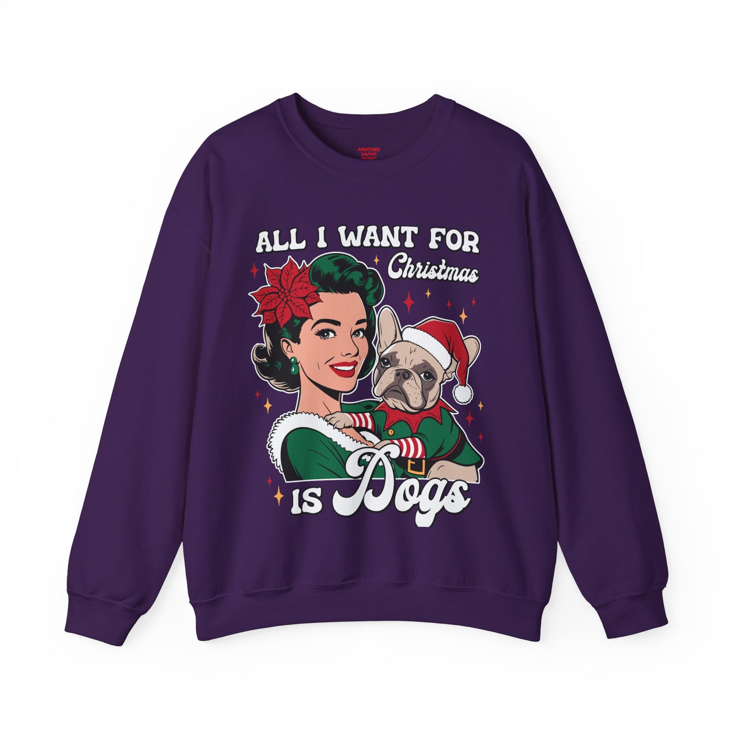 All I Want For Christmas Is Dogs - Unisex Heavy Blend™ Crewneck Sweatshirt