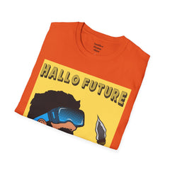 Hallo Future Pop Art Guy Unisex Softstyle T-Shirt