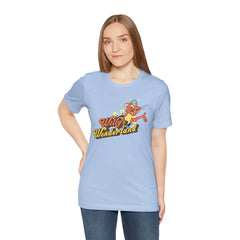 Willy's Wonderland Unisex Tee, Fun Graphic Tee, Casual Shirt, Gift for Fans, Summer Outfit, Movie Inspired Apparel