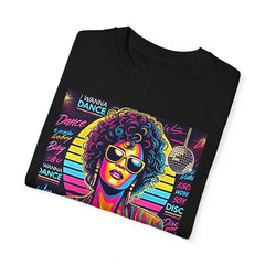 80s Music I Just Wanna Dance With Somebody - Graphic Comfort Colors Garment Dyed Shirt