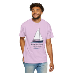 Hempstead Bay Sailing Club Graphic T-Shirt — "Real Sailors Fly Scots" Nautical Tee