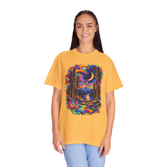 Mystical Psychedelic Moonlit Forest T-Shirt