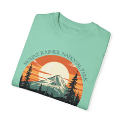 Mount Rainier National Park Graphic, Comfort Colors Soft Relaxed Fit Unisex Garment-Dyed T-shirt