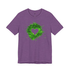 Galaxy Heart Tee — Purple or Green Splatter Heart T-Shirt
