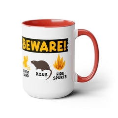 Funny Movie Mug, BEWARE! Quicksand R.O.U.S. Fire Spurts, Pop Culture, Princess Bride Mug, 80s Movie Classic, Unique Fan Gift, Cult Classic
