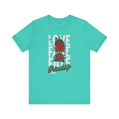 Positive Vibes Love Friendship Unisex Tee - LOVE FAKE FATE