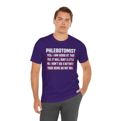 Phlebotomist Humor Tee, Funny Medical Shirt, Nurse Gift, Blood Tech Wear, Cute Phlebotomy Humor, Healthcare Apparel