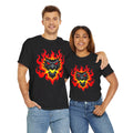 Flaming Fire Dragon - Graphic Unisex Heavy Cotton Tee