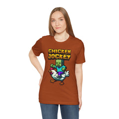 Video Game Chicken Jockey Tee - Unisex Short Sleeve T-Shirt