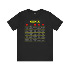 FUNNY GEN X BINGO - Unisex Jersey Short Sleeve Tee