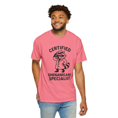 Certified Shenanigans Specialist T-shirt, Funny Tee, Unique Gift for Raccoon Lovers, Casual Wear, Birthday, Party Shirt