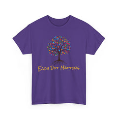 EACH DOT MATTERS Tree Unisex Heavy Cotton Tee / International Dot Day / Happy Dot Day / Teachers / Children / Elementary School