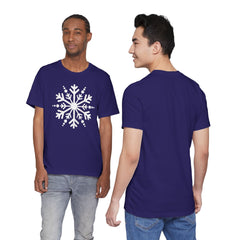 Let It Snow Galaxy Snowflake T-Shirt — Christmas Winter Starburst Tee