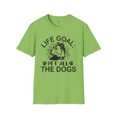 Dog Lover Life Goal Pet ALL The Dogs T-Shirt