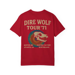 Retro Band Tour Unisex Comfort Colors T-Shirt - Dire Wolf '71