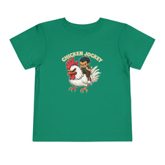 Toddler Chicken Jockey Tee - Fun Minecraft Animal T-Shirt for Kids