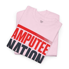 Amputee Nation Unisex Heavy Cotton Tee, Support Shirt, Gift for Amputees, Awareness Apparel, Casual Comfort Wear