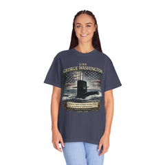 USS George Washington SSBN 598 Submarine T-Shirt with a quote from its namesake