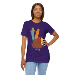 Thankful Teacher T‑Shirt – Hand Turkey Teacher Appreciation Tee